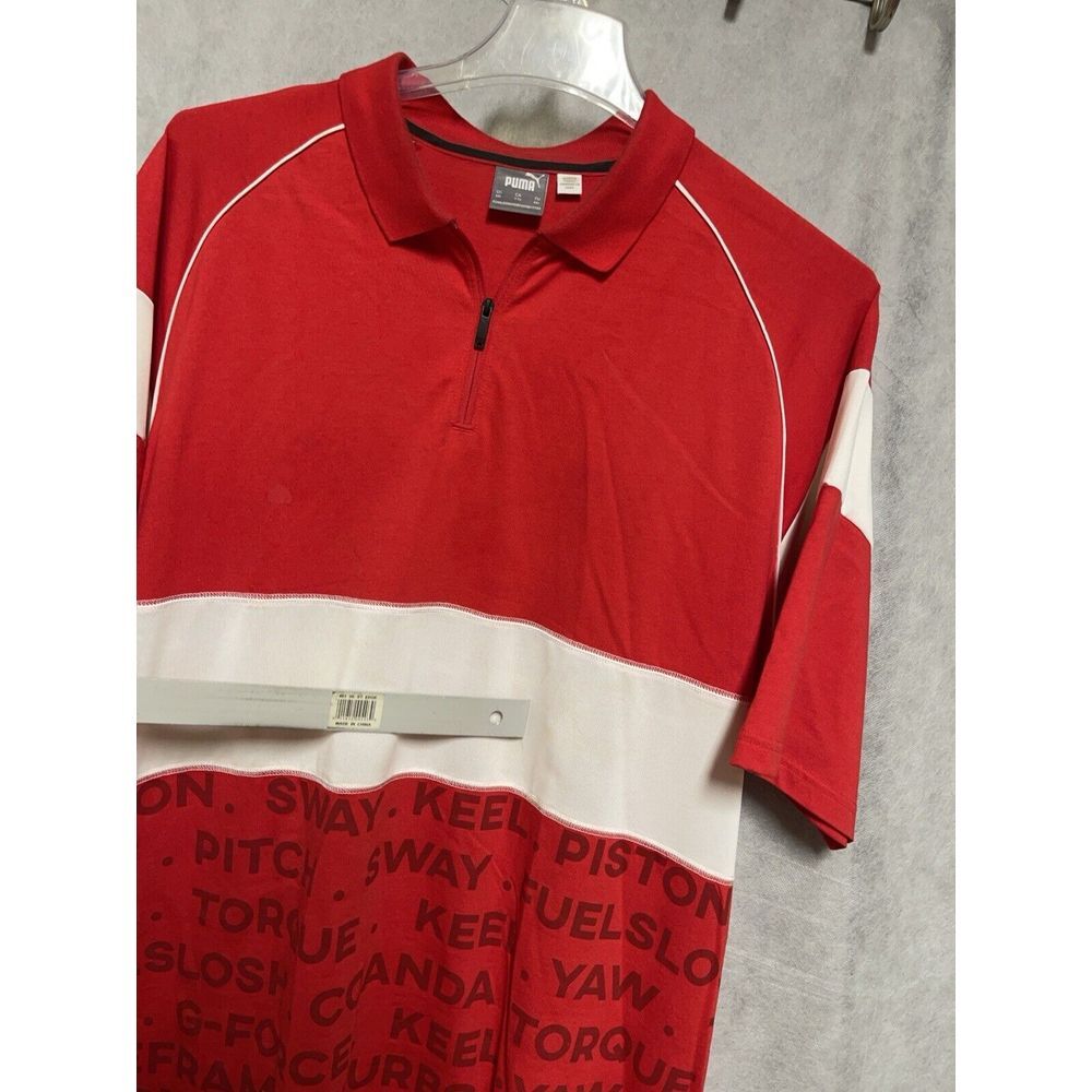 Puma Ferrari Shirt Men XXL Red White Scuderia Racing Nascar Fromula 1 F 1 Golf - Picture 2 of 14